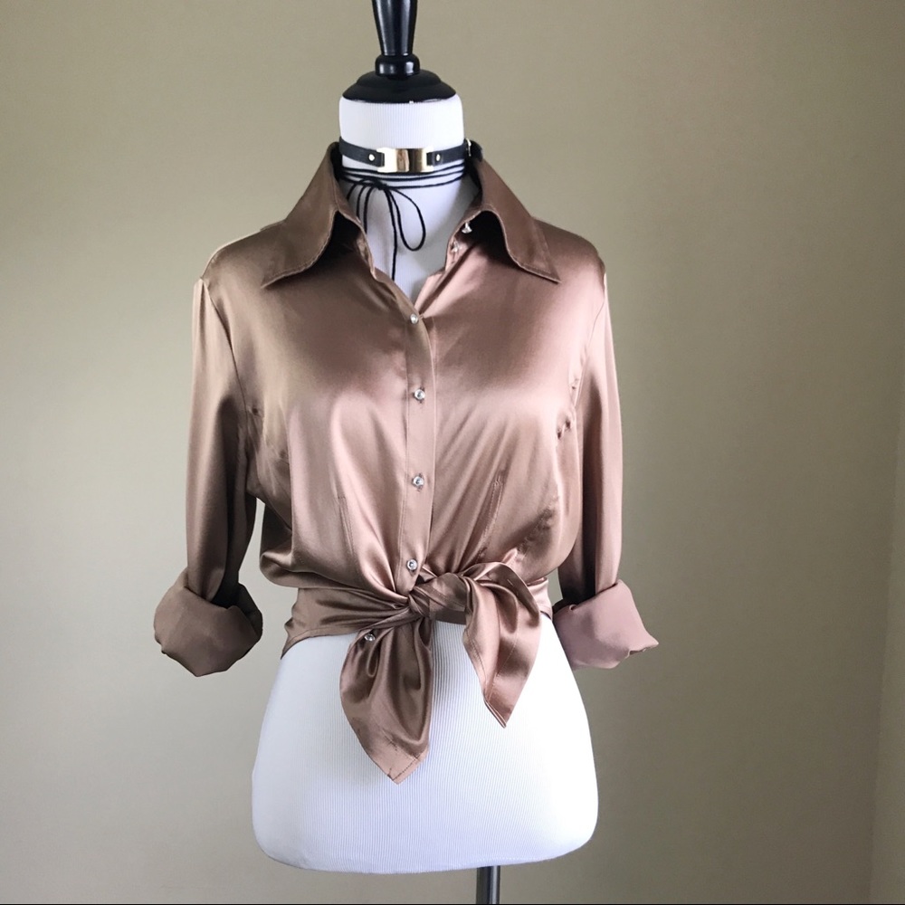 Laundry by Shelli Segal Silk  Button Down Blouses